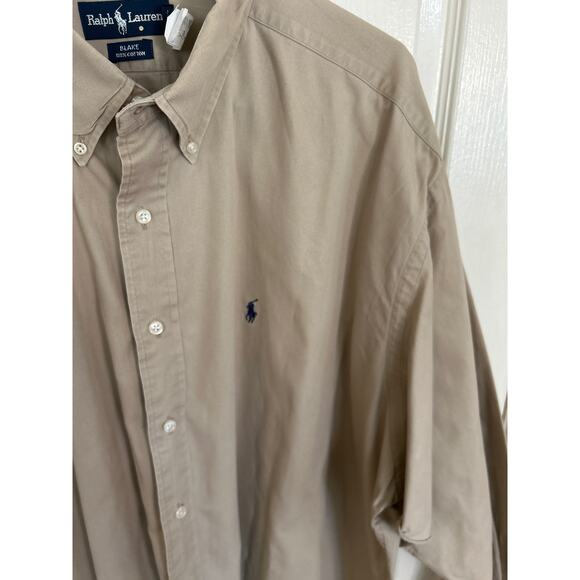 Ralph Lauren Blake Tan Long Sleeve ButtonDown Size XXL - Picture 2 of 3